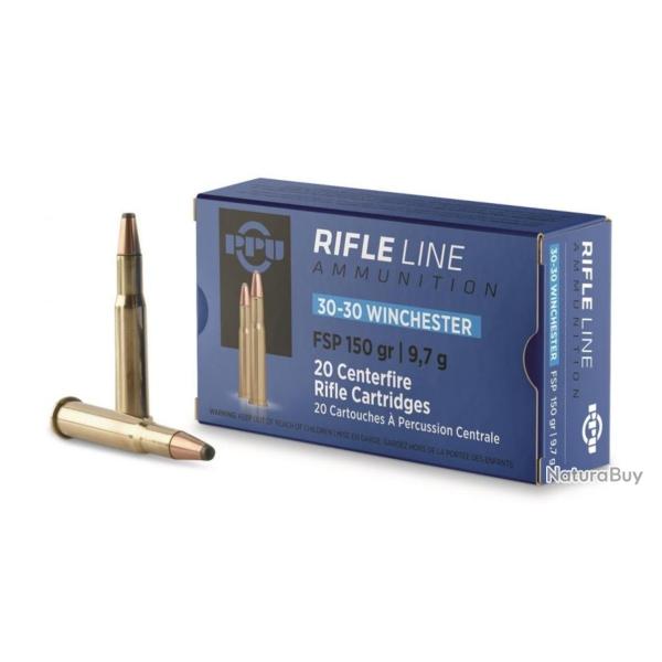 CARTOUCHES PARTIZAN CAL. .30-30 WINCHESTER 150-GRS FSP