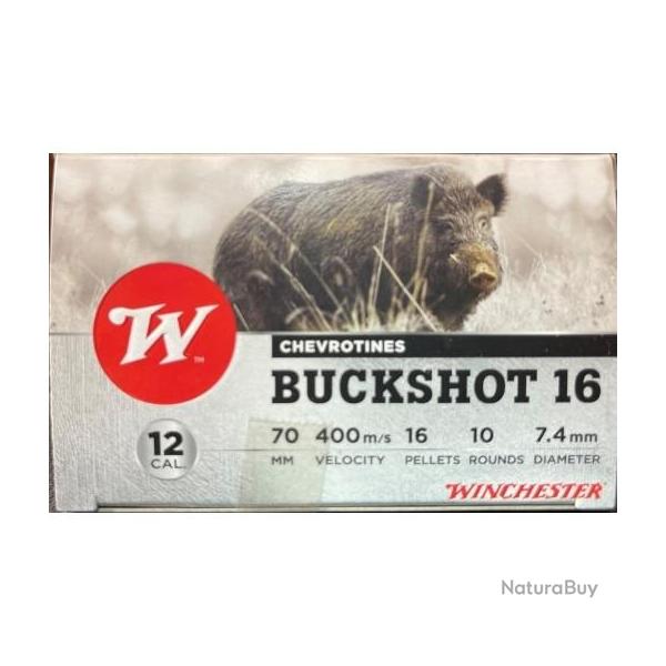 CARTOUCHES BUCKSHOT12/70 16GR X10