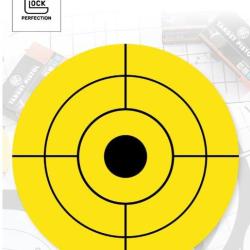 CIBLES GLOCK 44 JAUNE PAQUET DE 25