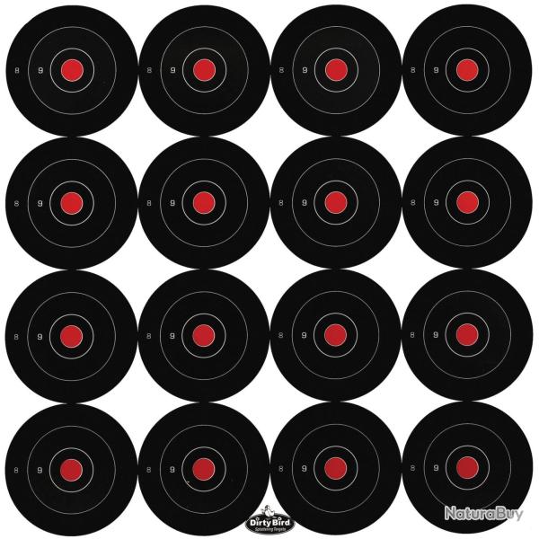 LOT DE 172 CIBLES 3'' REACTIVES DIRTY BIRD