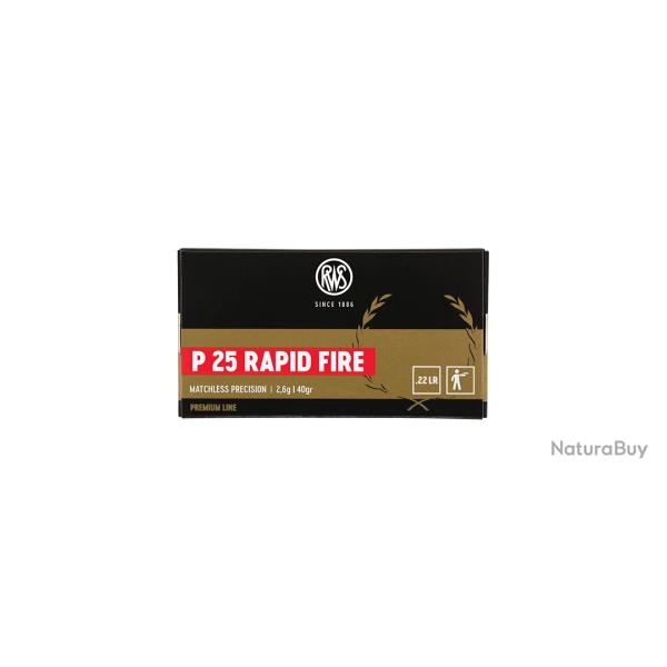 MUNITION RAPID FIRE RWS .22LR P25 2,6G 50/500PCS