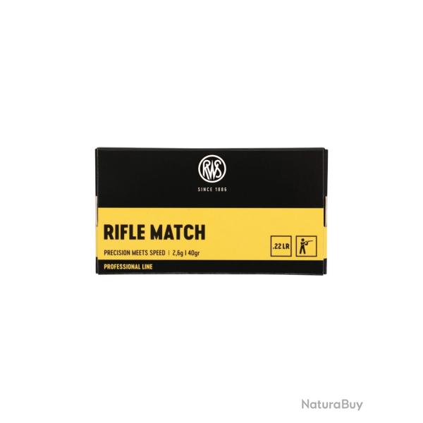 MUNITIONS RWS .22LR LONG RANGE MATCH X50