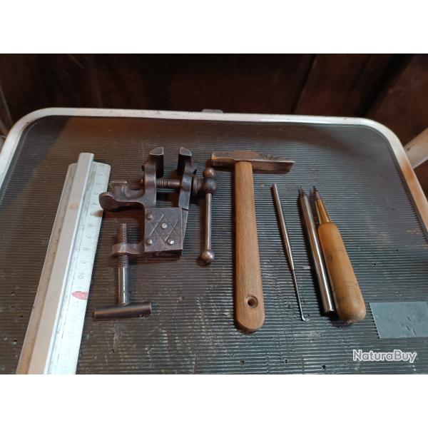 Lot outils horloger ancien