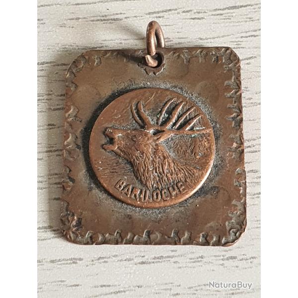 M�daille petit m�daillon th�me chasse . Cerf