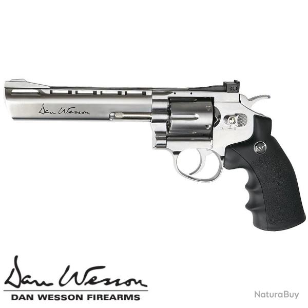 Pistolet � billes revolver Dan wesson 6, r�plique airsoft calibre 6 mm, propulsion CO2, puissance �l