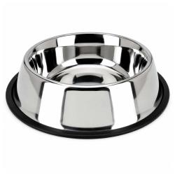 Gamelle pour chiens acier inoxydable 33,5 x 7 cm 1,7L