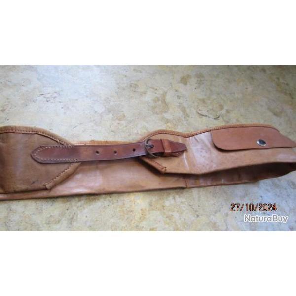 curiosit� ceinture ceinturon transport or billet papier munitions XIX� si�cle cuir chevreau