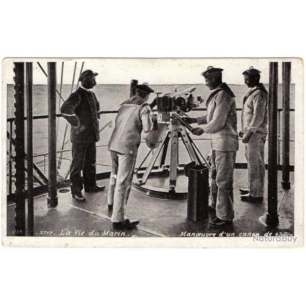 CPA - Marine Militaire - LA VIE DU MARIN MANOEUVRE CANON -N�1627