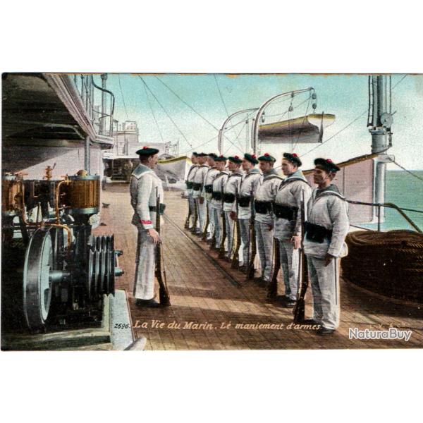 CPA - Marine Militaire -  LA VIE DU MARIN MANIEMENT D'ARMES  -N�1638