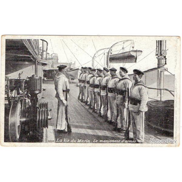CPA - Marine Militaire -  LA VIE DU MARIN MANIEMENT D'ARMES  -N�1640