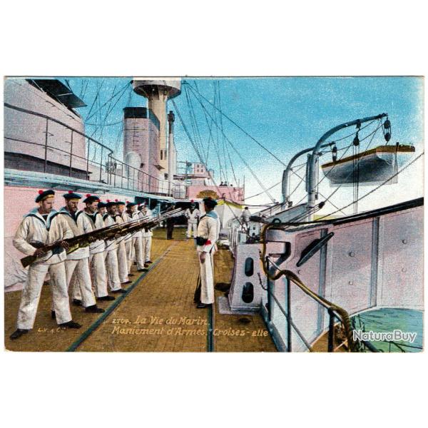 CPA - Marine Militaire -  LA VIE DU MARIN MANIEMENT D'ARMES  -N�1623