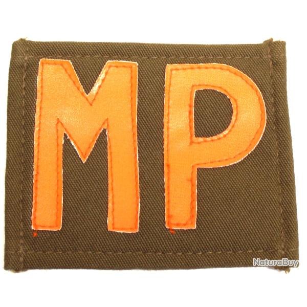 Patch MP � velcros Orange sur fond marron