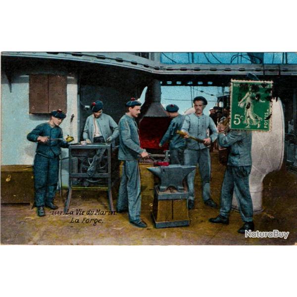 CPA - Marine Militaire -   La Vie du Marin - La Forge -N�1642