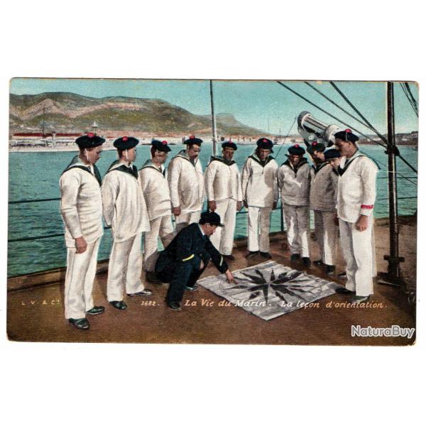 CPA - Marine Militaire -LA VIE DU MARIN LECON D'ORIENTATION-N�1629
