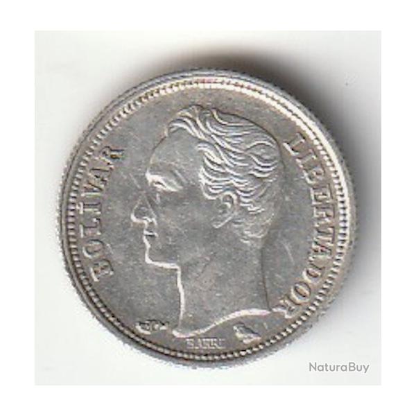 Pi�ce de Monnaie V�n�zu�la 25 centimos Argent 1960 Qualit�