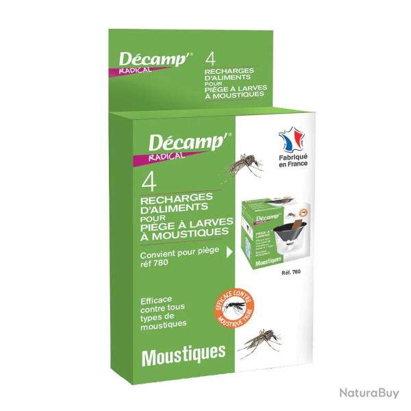4 recharges pour pi�ge � larves de moustiques sans insecticides