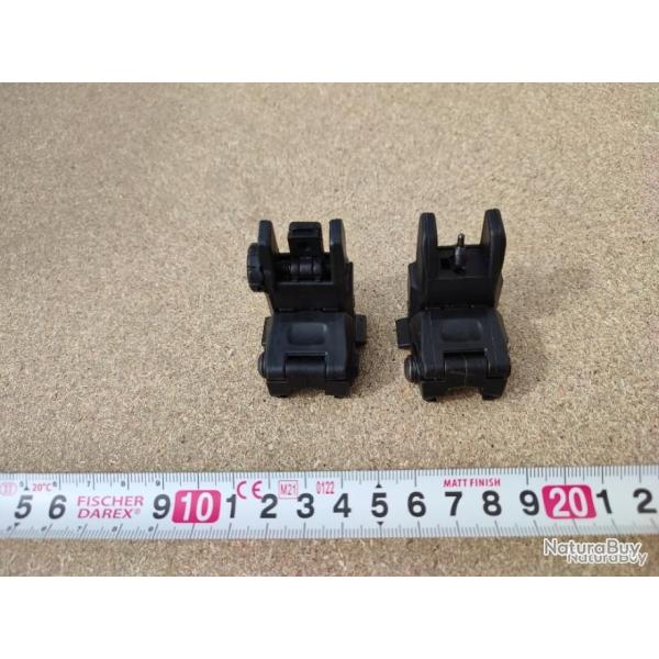 Guidon et mire de secour de type magpul, sans marque, -