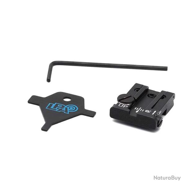 LPA TPU92BE07 ADJUSTABLE REAR SIGHT FOR BERETTA 92, 96, 98, M9, STOCK, BRIGADIER , 90TWO