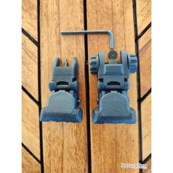 Guidon et mire de type magpul, sans marque -