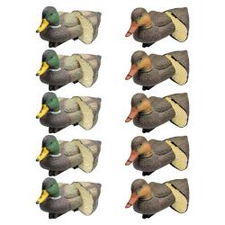ack de 10 appelants colverts mouss&eacute;s - 5 m&acirc;les + 5 femelles