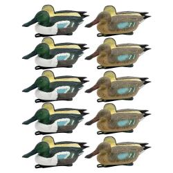 Pack 5 souchets m&acirc;les et 5 femelles mouss&eacute;s