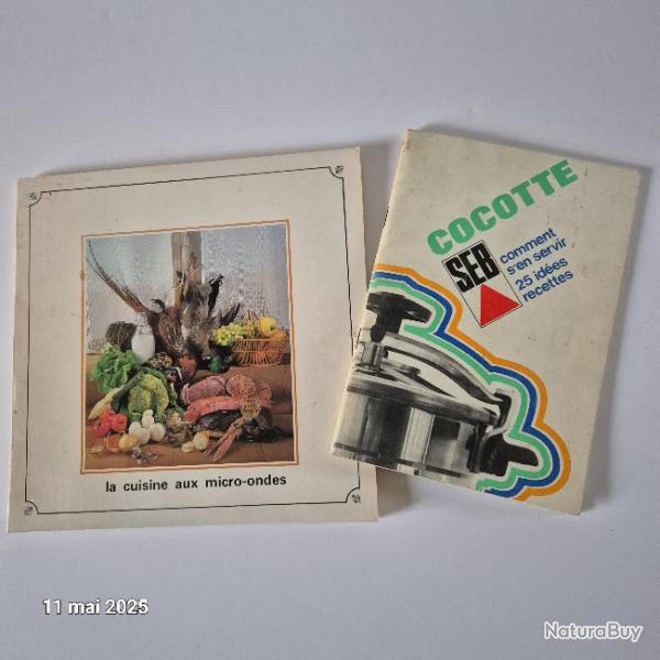 Livre La cuisine au micro-ondes (67 pages) et 25 id�es cocotte en franco arabe