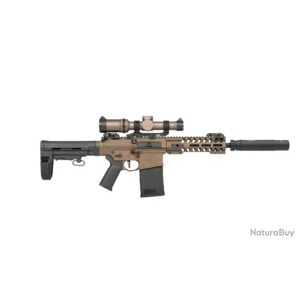 REPLIQUE LONGUE 6MM AR308S DELUXE VERSION AEG 1.3J PACK COMPLET