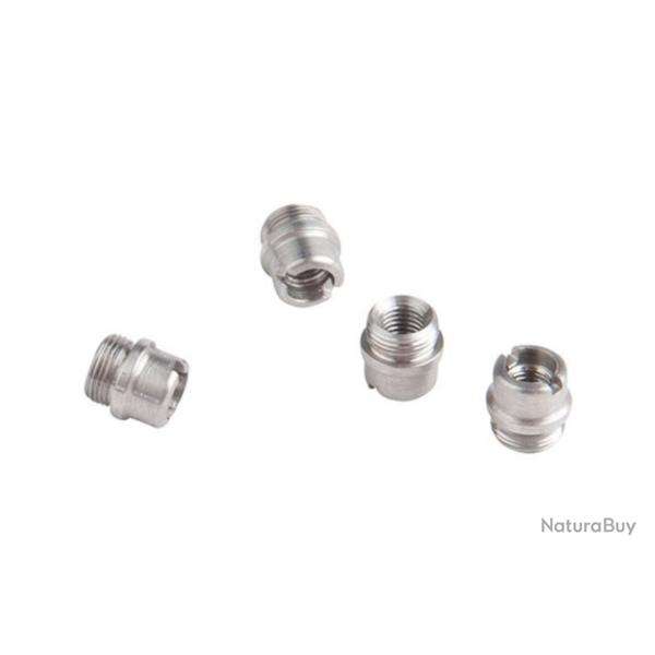 Pack de 4 Wilson Combat - 1911 Grip Screw Bushings - Stainless