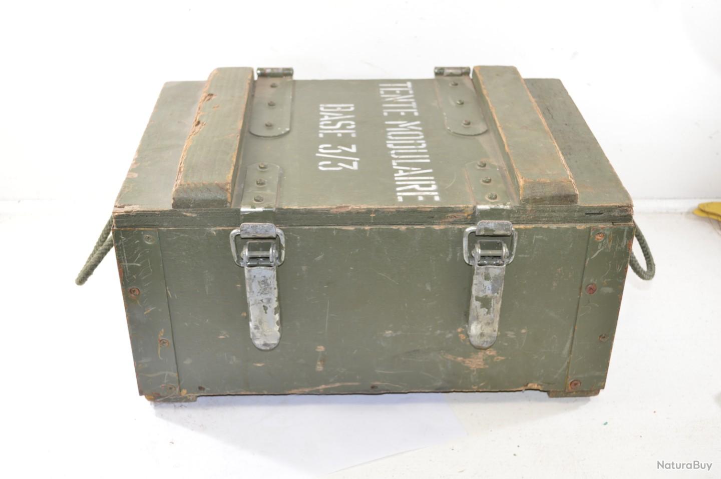 Petite caisse militaire à grenads Boite transport stockage Armée