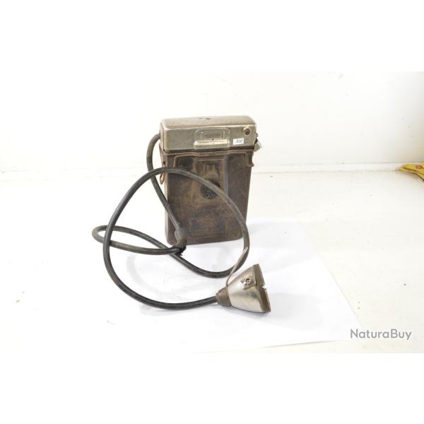 Lampe de casque de mineur ancienne CEAG type A.7 A7. Ann�es 1950 - 1960. Anglais UK GB