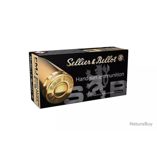 MUNITIONS SELLIER BELLOT 9MM 124 GR FMJ X50