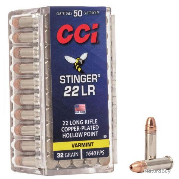 MUNITIONS CCI 22LR VARMINT HIGHT VELOCITY STINGER X50