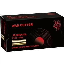MUNITIONS GECO 38 SPECIAL WAD CUTTER 146GR X50