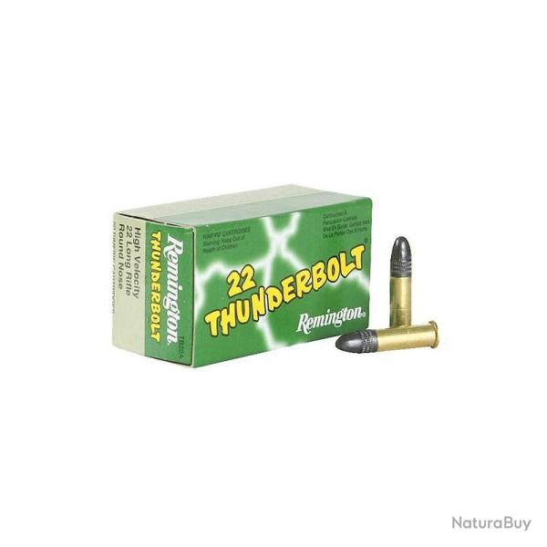 MUNITION 22LR REMINGTON THUNDERBOLT HIGHT VELOCITY 40GR RN X50