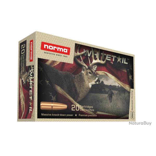 MUNITIONS NORMA .308 WIN 11.7G 180GR WHITETAIL X20