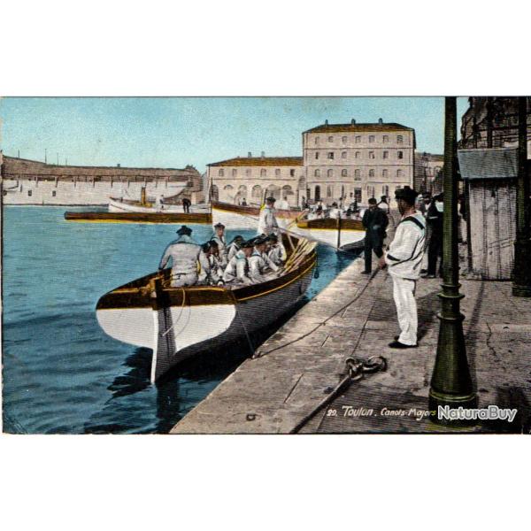 CPA - Marine Militaire -  CANOTS MAJORS AU PORT - N�1671