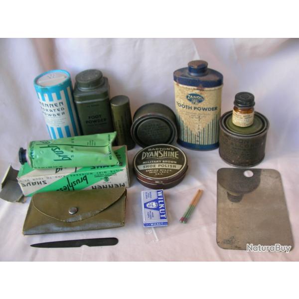 WW2 US LOT 14 �L�MENTS D'HYGI�NE/DIVERS DU SOLDAT MILITAIRE AM�RICAIN ( 39-45 ) LOT 5