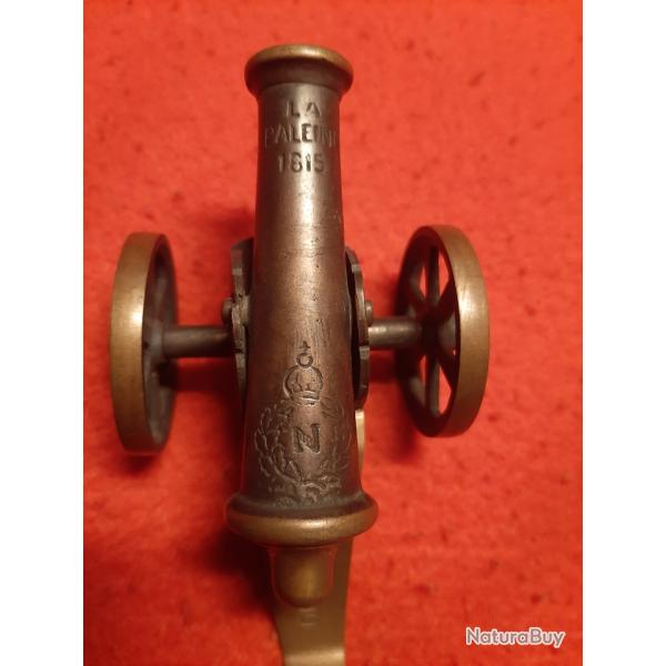 magnifique petit canon en bronze (waterloo)