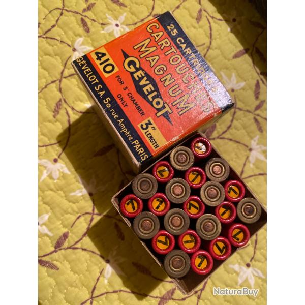 Bo�te cartouches cal 410 anciennes