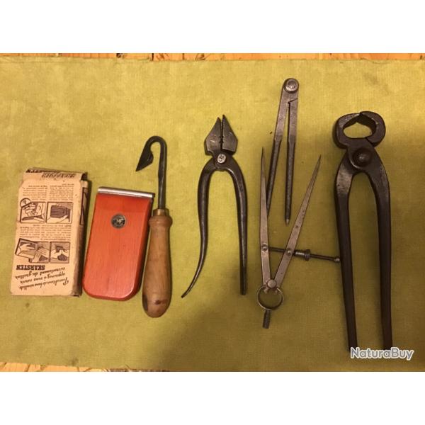 OUTILLAGE DE ARMURERIE MANUFRANCE ET D AUTRES FABRICATIONS USA