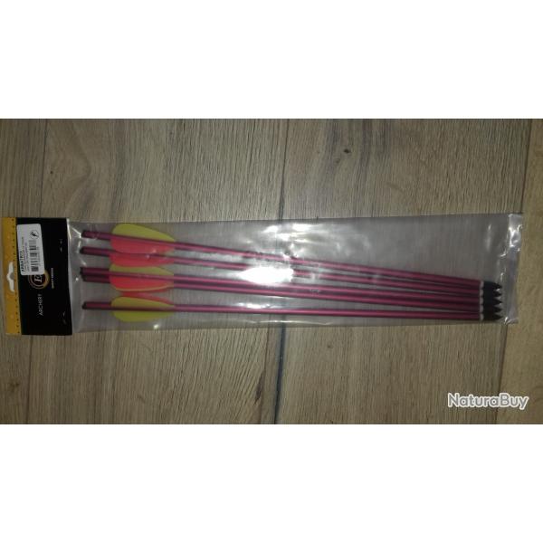 UN Lot de 5 fl�ches (traits) pour arbal�te de 44cm en aluminium