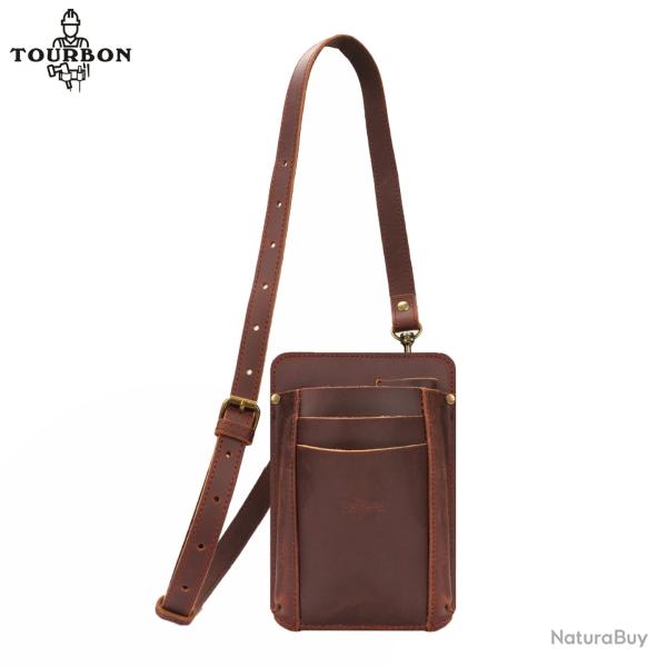 Tourbon-Ceinture � outils de jardin en cuir pour femme marron LIVRAISON GRATUITE !!