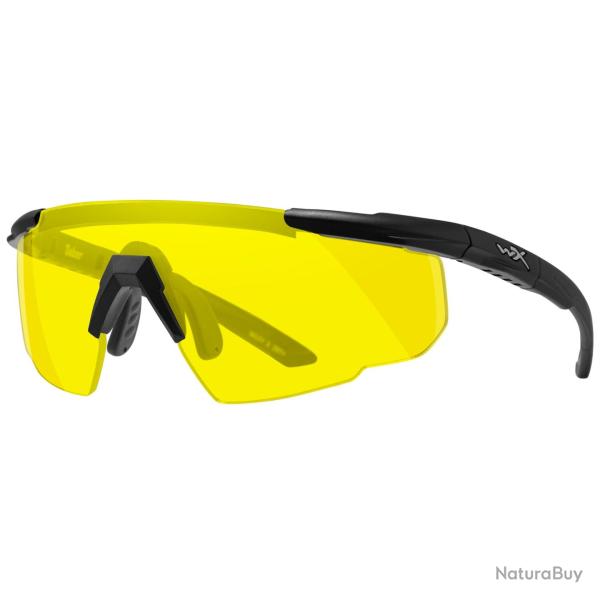 Lunettes SABER ADVANCED (Couleur: Monture : noir mat, Verre : jaune)
