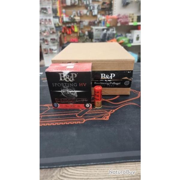 Wahoo ! B&P Ball trap Sporting HV - 1 carton de 250 cartouches trap - Cal.12 28gr en 8