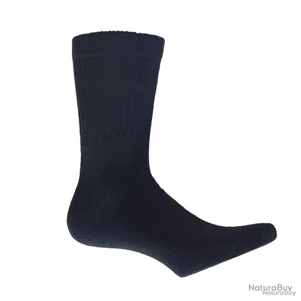Lot de 3 paires de chaussettes mi hautes noires tailles 39 42 et 43 46