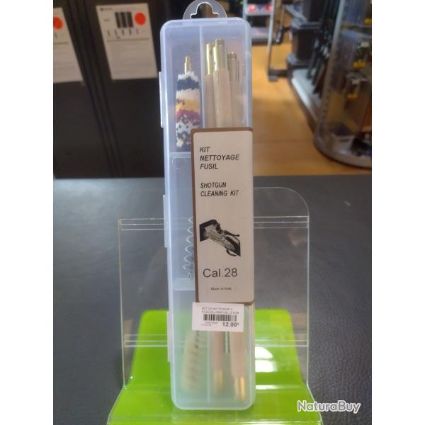 Kit de nettoyage fusil calibre 28 made in Italie