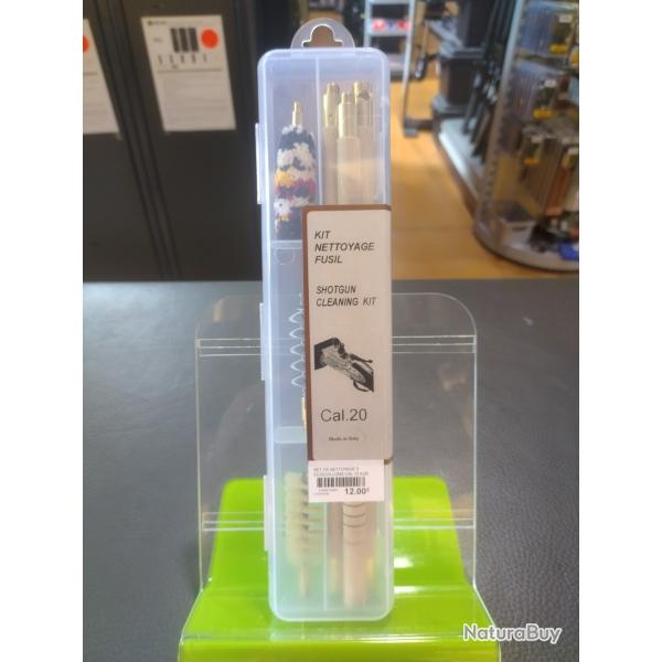 Kit de nettoyage fusil calibre 20 made in Italie