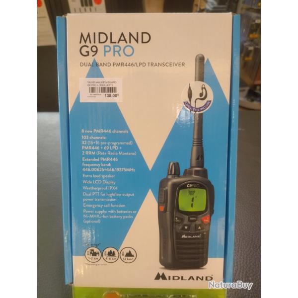 Talkie walkie Midland g9e pro
