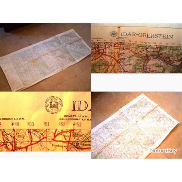 Carte ALLEMAGNE IDAR- OBERSTEIN M642  4040 1 AMS g�nie US ARMY MAP SDC24CRT001