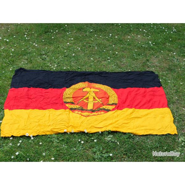 GUERRE FROIDE - Drapeau RDA DDR Allemagne de L'Est en coton SDC24SOV008 DDR Fahne
